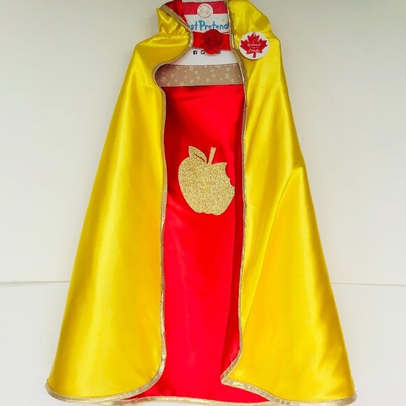 New w/Tag-Great Pretenders Reversible Snow White & Belle Cape (Size 5-6) - Picture 13 of 16